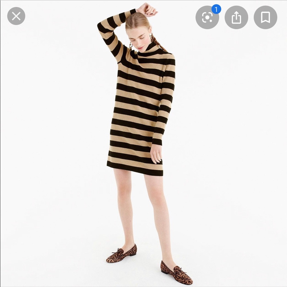J Crew Striped Sweater Dress